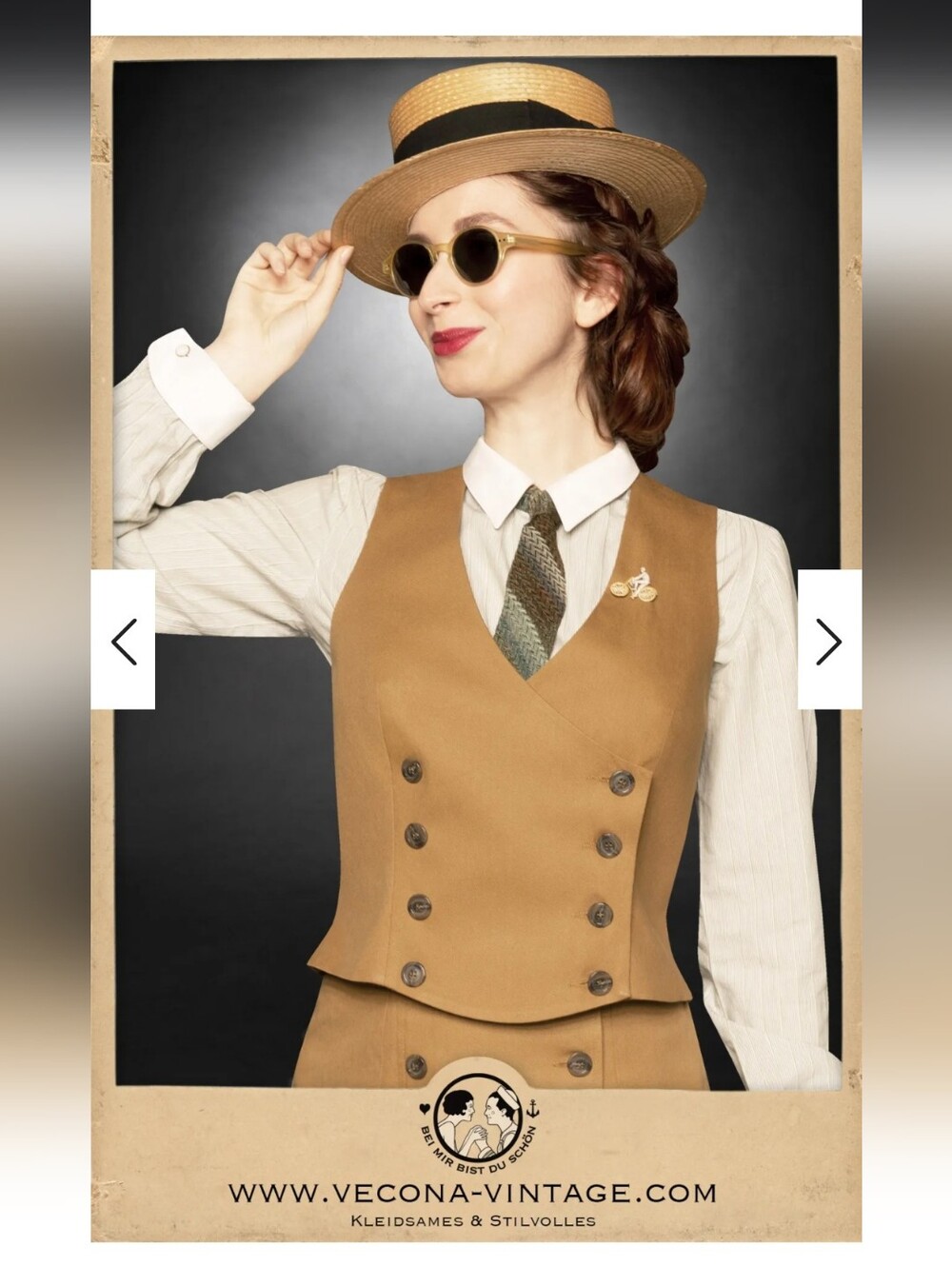 NWT Vecona Vintage Waistcoat Small
